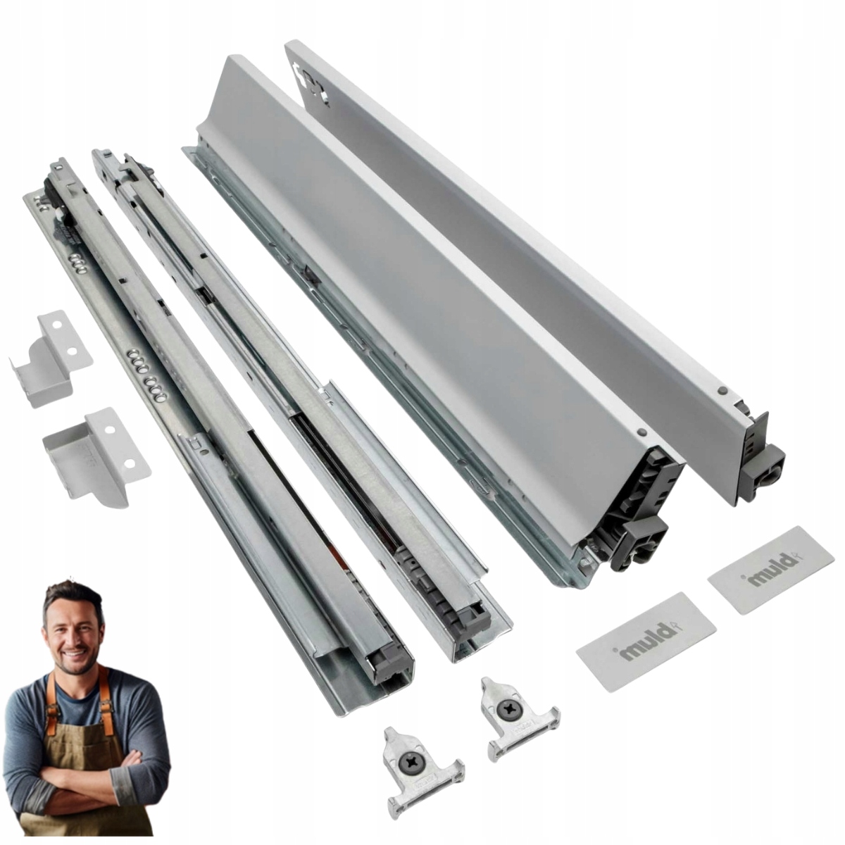 Šuplík Blum Tandembox Antaro 550 mm Nízká 86 mm Nosnost 35 kg Šedá