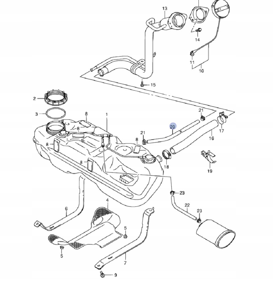 Rura wlewu paliwa SX4 1.5,1.6 06-13 Producent części Suzuki OE