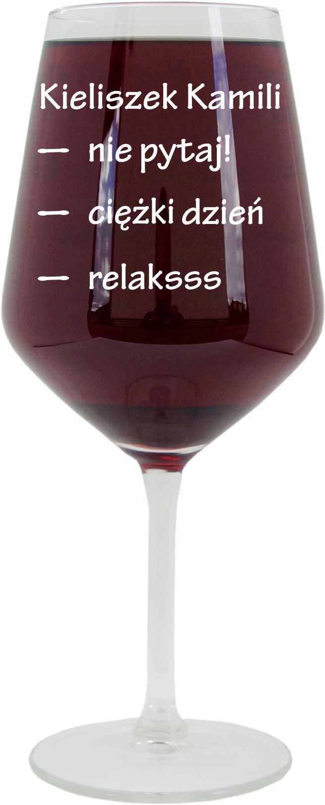 

Kieliszek do wina Duży 530 ml Grawer 20 ur
