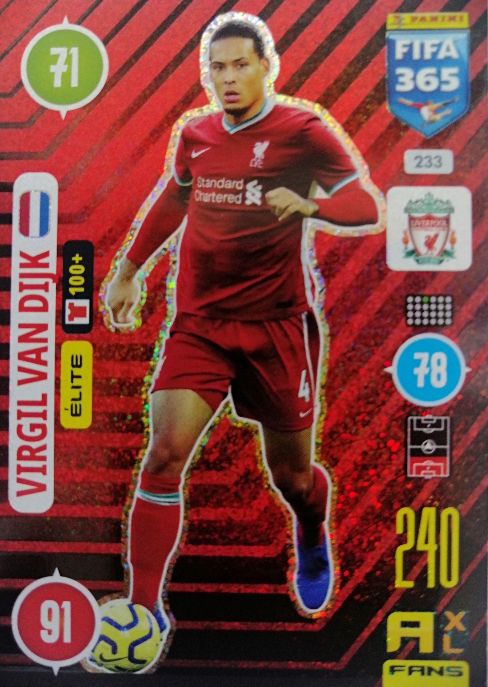 

Fifa 365 2021 Fans Elite 233 Virgil Van Dijk