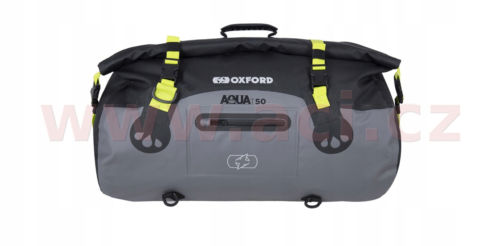 Oxford Aqua T-50 Roll Bag Black/Grey/Neon Yellow 50L OL462