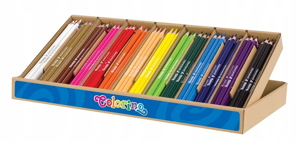 

Kredki ołówkowe trójkątne 168 szt Colorino