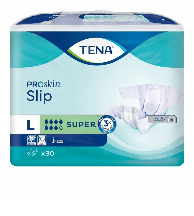 

Pieluchomajtki Tena Slip ProSkin L (30 szt.)