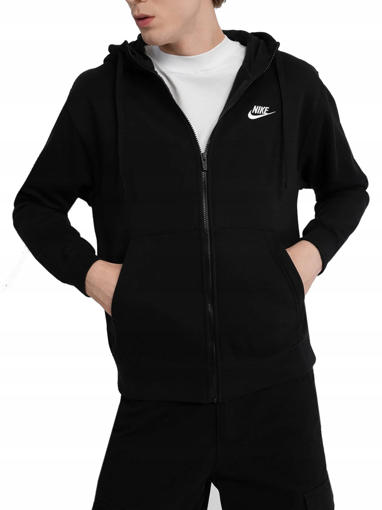 pánská mikina Nike s kapucí BV2645-010 roztahovací černá Xs