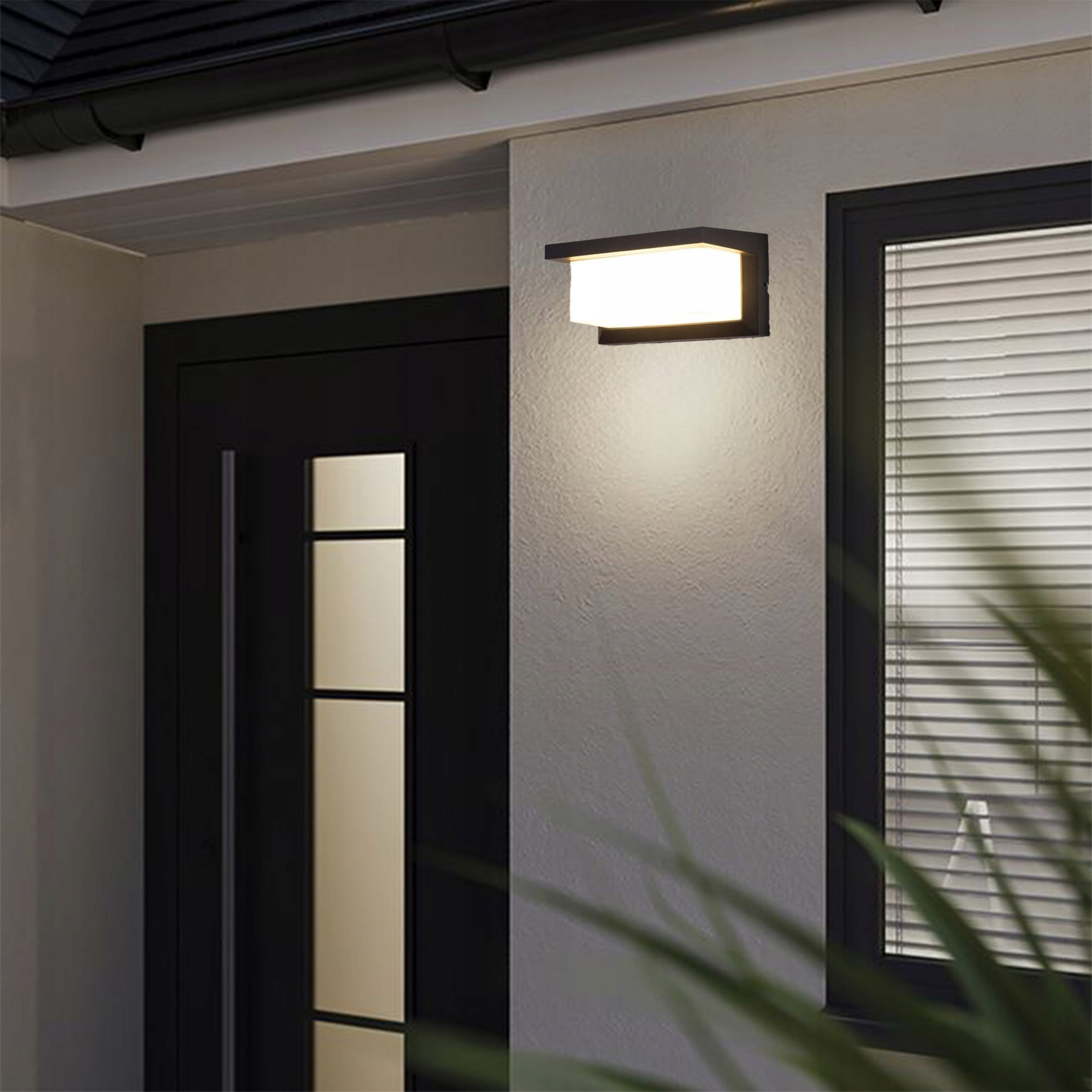 Lampa elewacyjna LED zewnętrzna kinkiet ogrodowy Długość/wysokość 12.5 cm