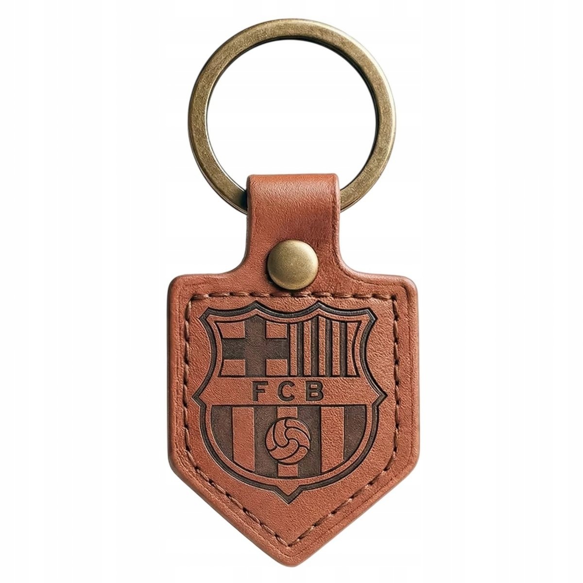 Fc Barcelona brelok herb na licencji skórzany proporczyk BLL7061