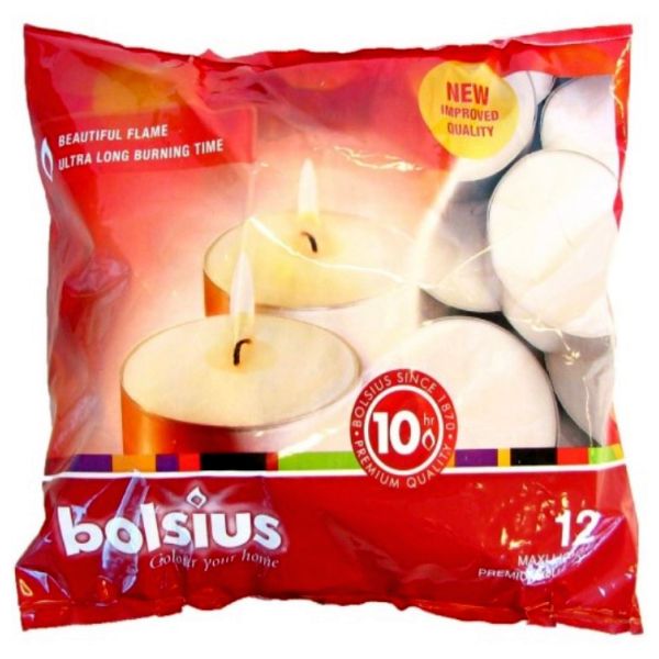 

Bolsius Świece bezzapachowe Maxi 12szt