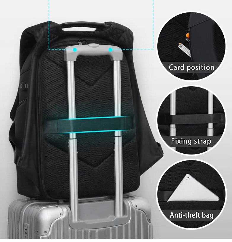 Plecak ROWE R-5076 na laptopa 15,6 16,4 z USB Wielkość matrycy 15.6