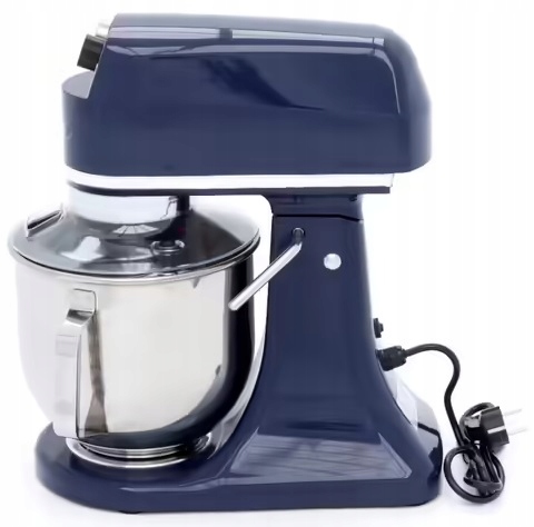 Planetární mixér 7 l na 2 kg těsta Ocelový Modrý Maxima 09360790