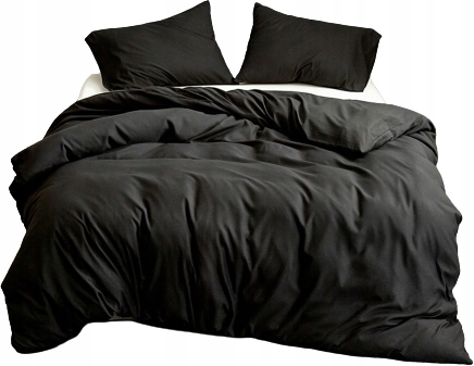Pościel 160X200 - Jednobarwna - CZARNA