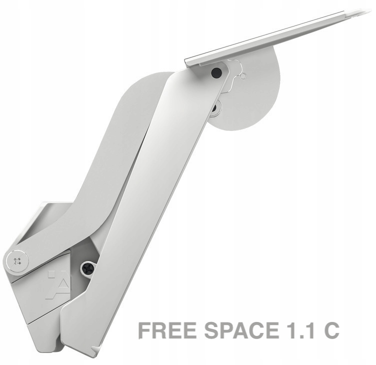 Píst Zvedání Hafele Free Space 1.11 C Bílý