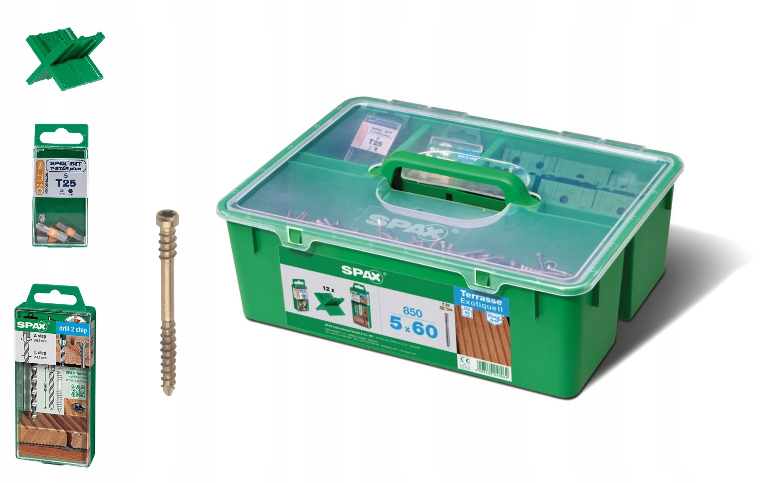 

Spax wkręty tarasowe A2 Stare złoto 5x60mm 850 Box