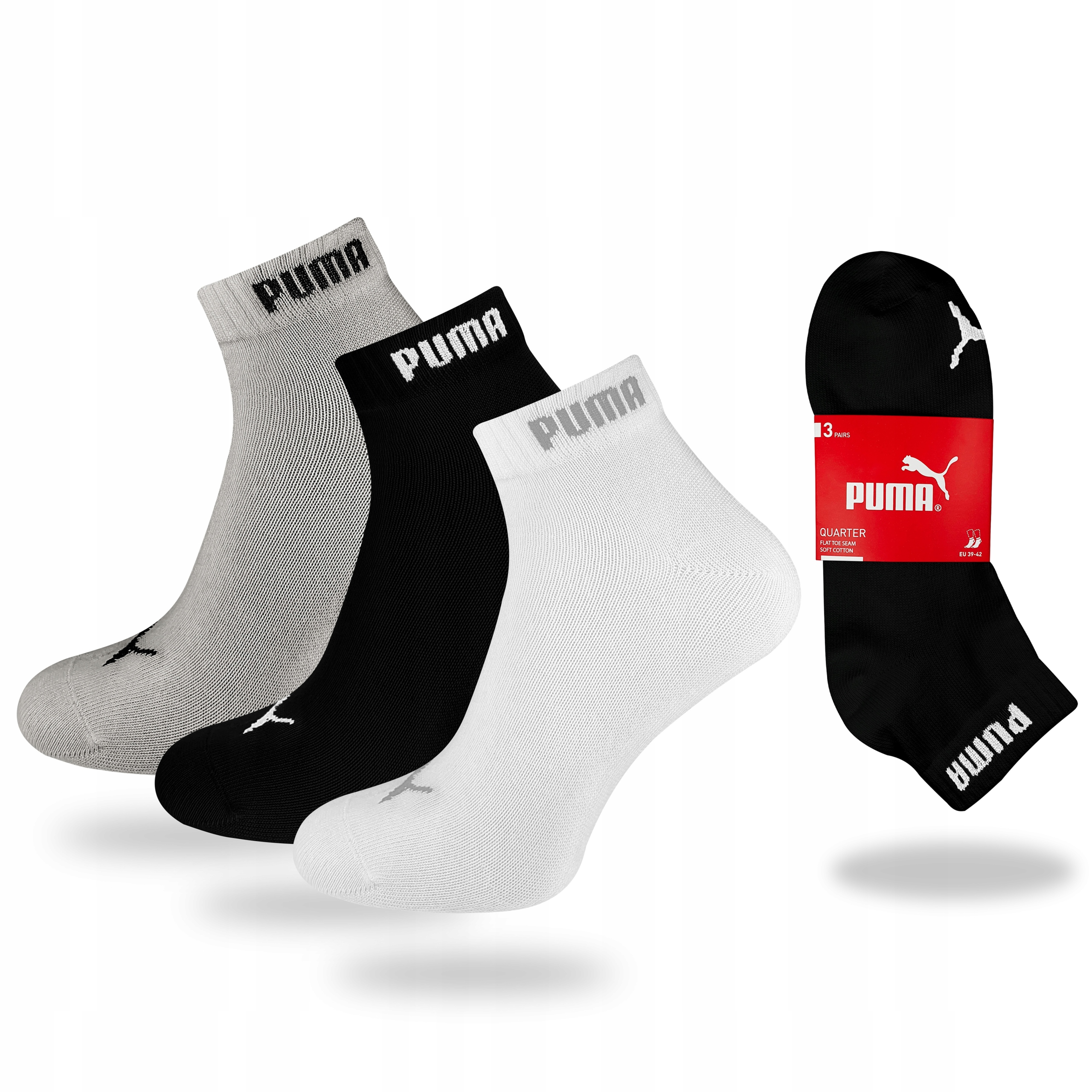 

Skarpety Puma Basic Quarter r. 35-38