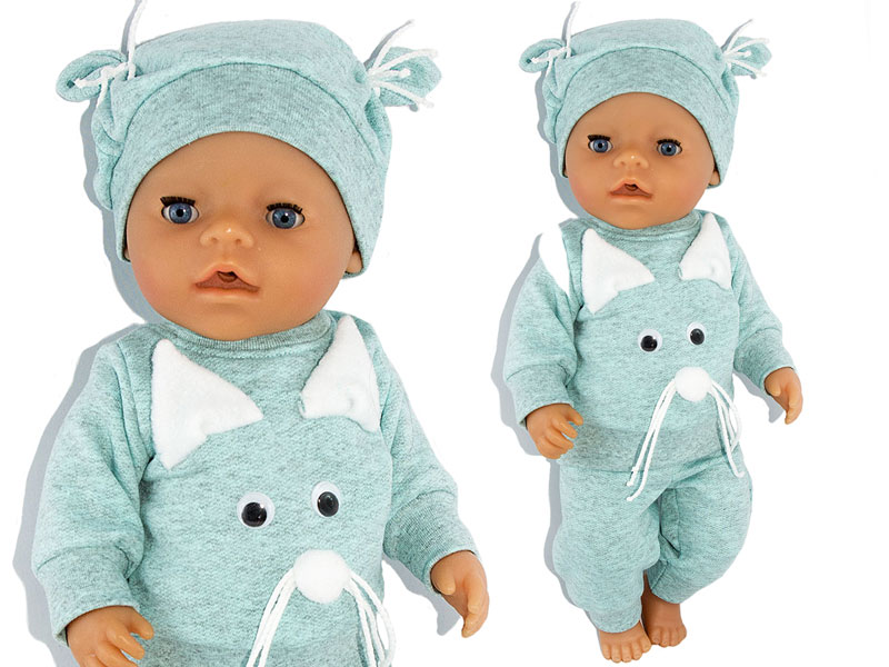 Miętowy Dres |Ubranko dla Baby Born 43cm