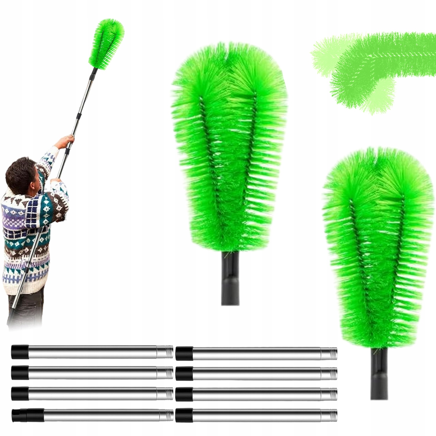 Levně Kartáč Na Bláto A Sněhové Listí S Teleskopickou Tyčí Pro Okap 310 CM