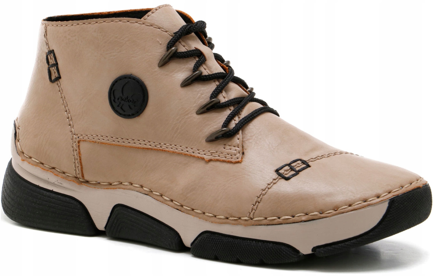 Trzewiki botki RIEKER 45902-60 beżowe