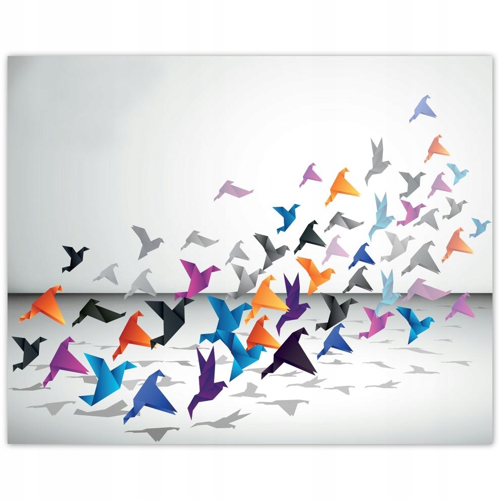 

Plakat 50x40 Origami Ptaki w locie