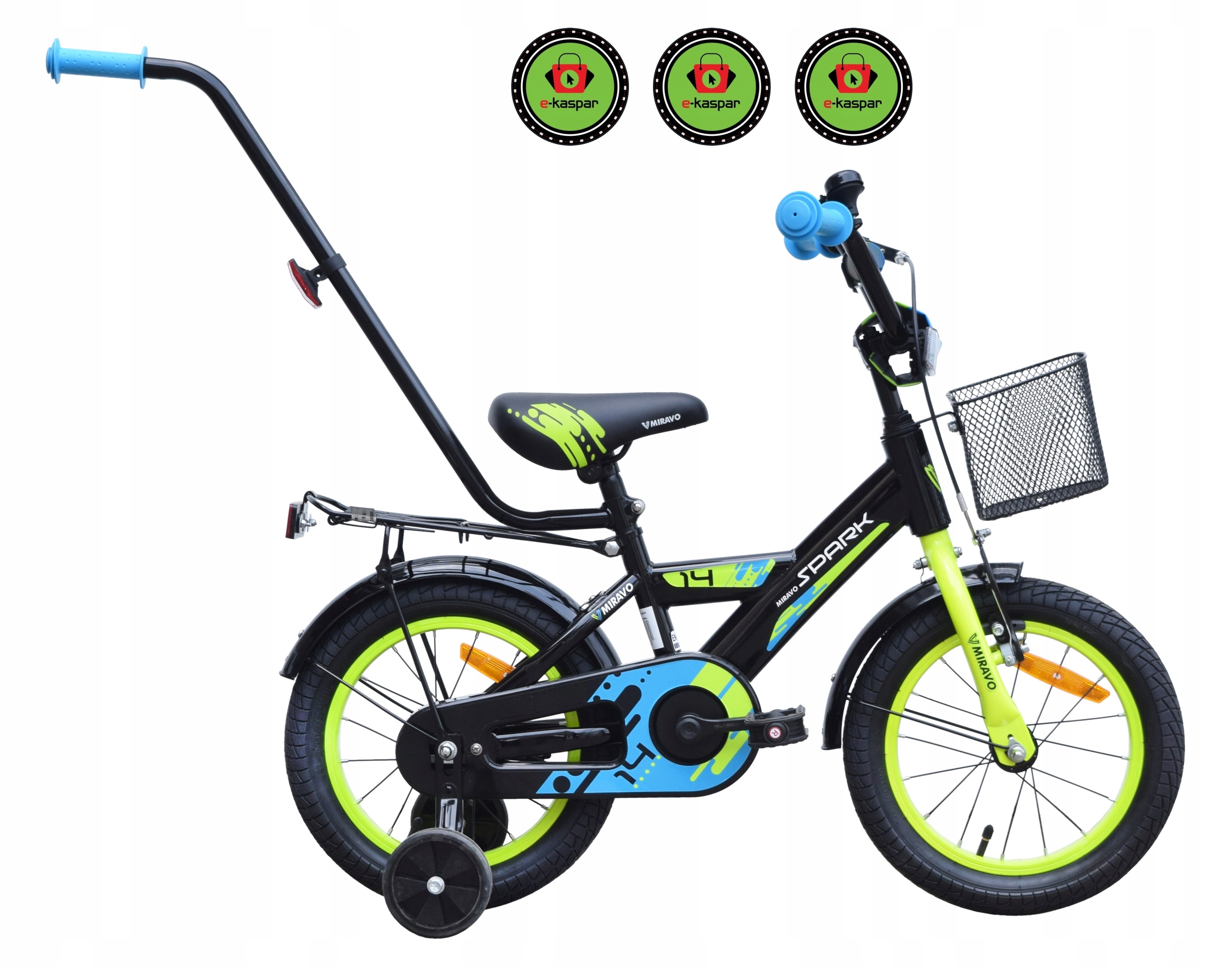 Rowerek Dziecięcy 14 Cali Rower Koszyk I Prowadnik