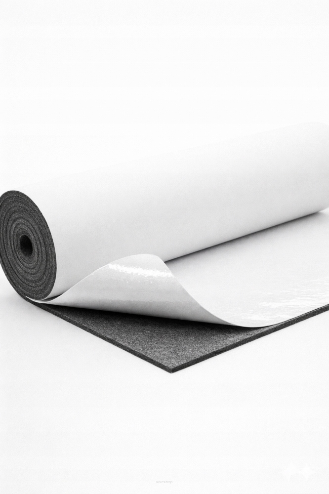 Silný Plst Samolepicí technický 7 mm 700 g/m² Šedá část 75 x 160 cm