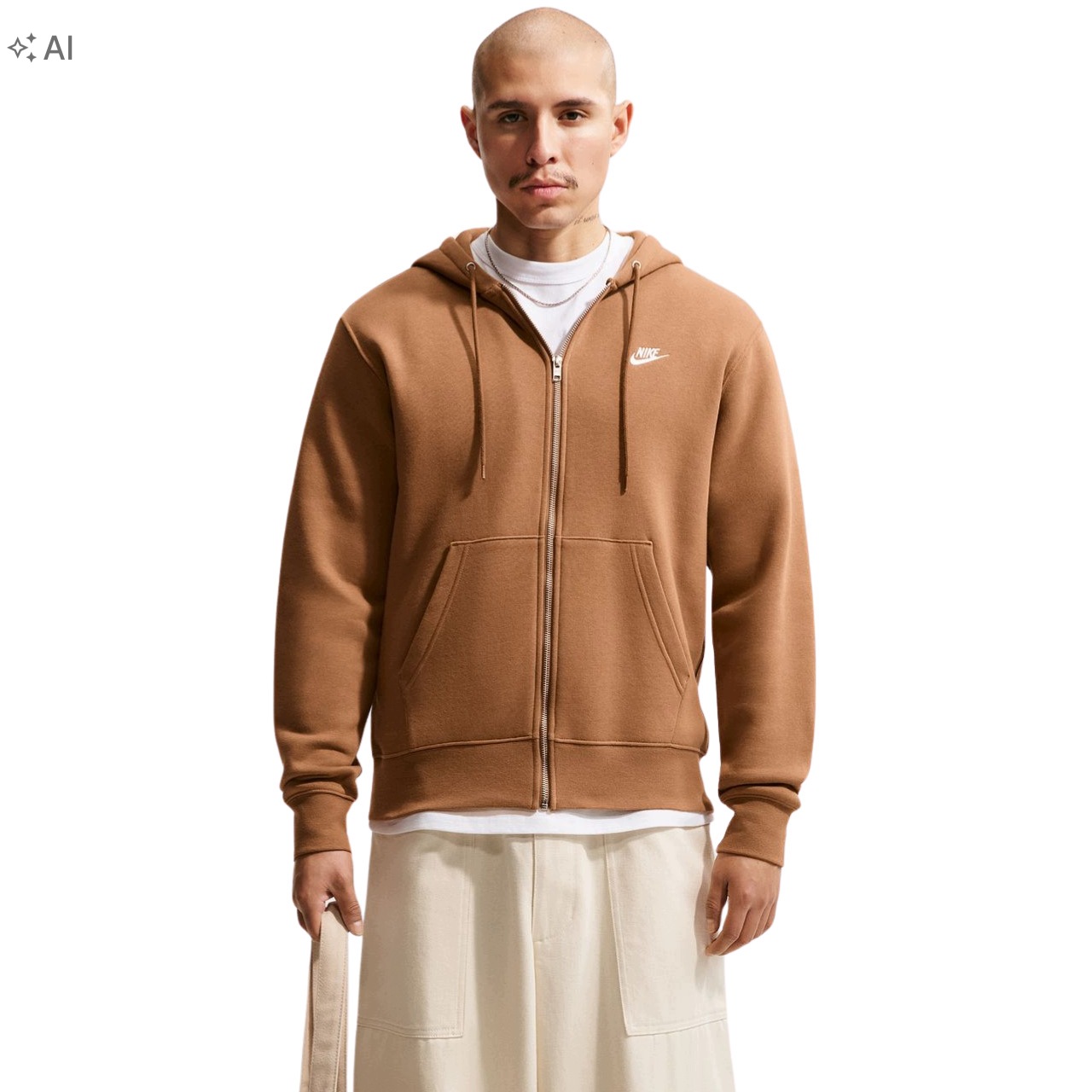 Pánská Mikina Nike s kapucí Rozepínací Hoodie Klokaní Sportovní vel. M