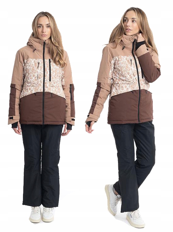 DAMSKA KURTKA NARCIARSKA ZIMOWA SNOWBOARDOWA OCIEPLANA MEMBRANA NARTY L Rozmiar L