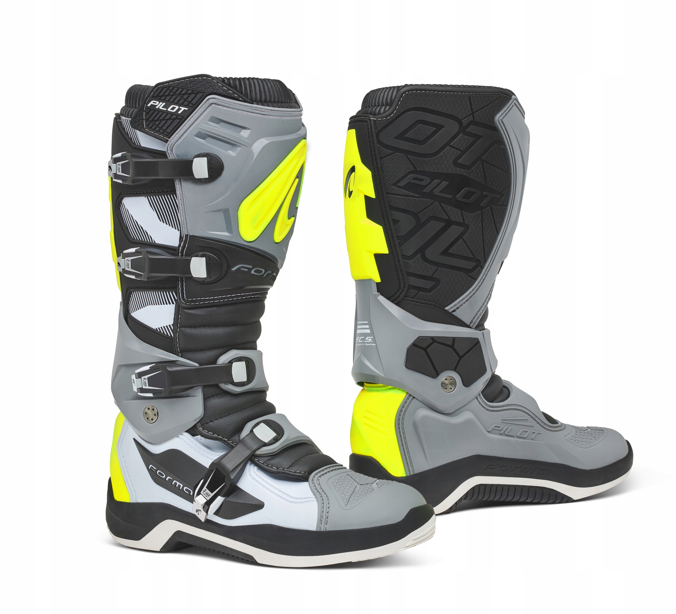 Buty cros quad Forma PILOT GREY/WHITE/YELLOW 45 Producent Forma