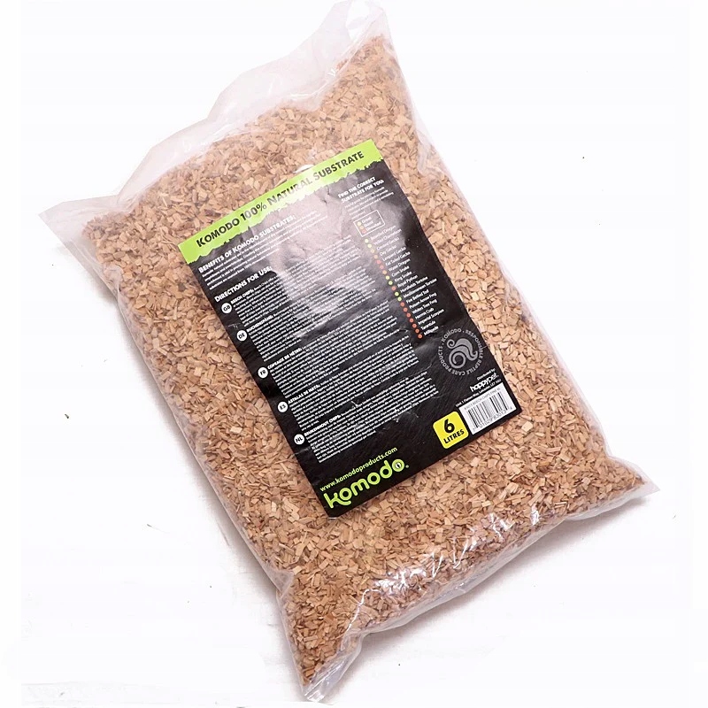Levně Bukový Substrát Do Terária, Jemné Bukové Štěpky Pro Plazy, Obojživelník, 6 L