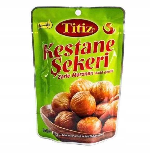 

Kasztany prażone z cukrem 125 g jadalne