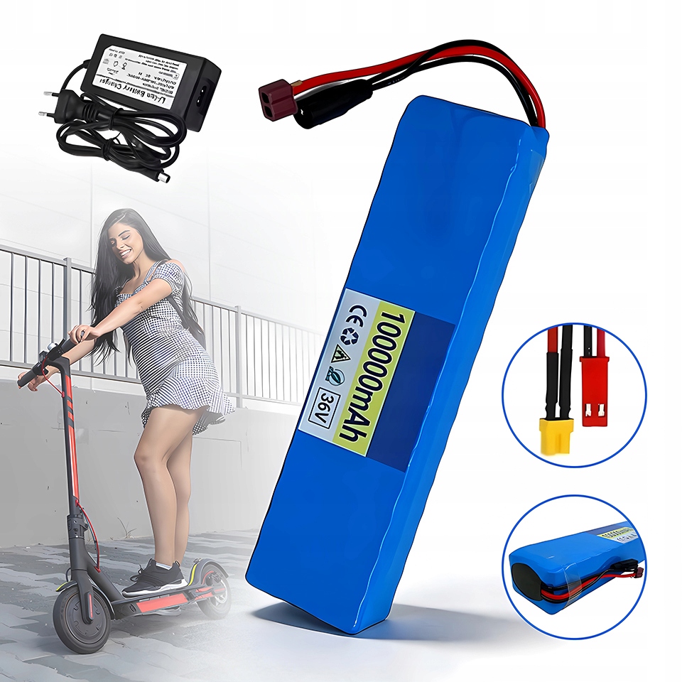 Akumulator 10S3P 36V 36Ah 18650 do skuterów elektrycznych XT30 z ładowarką