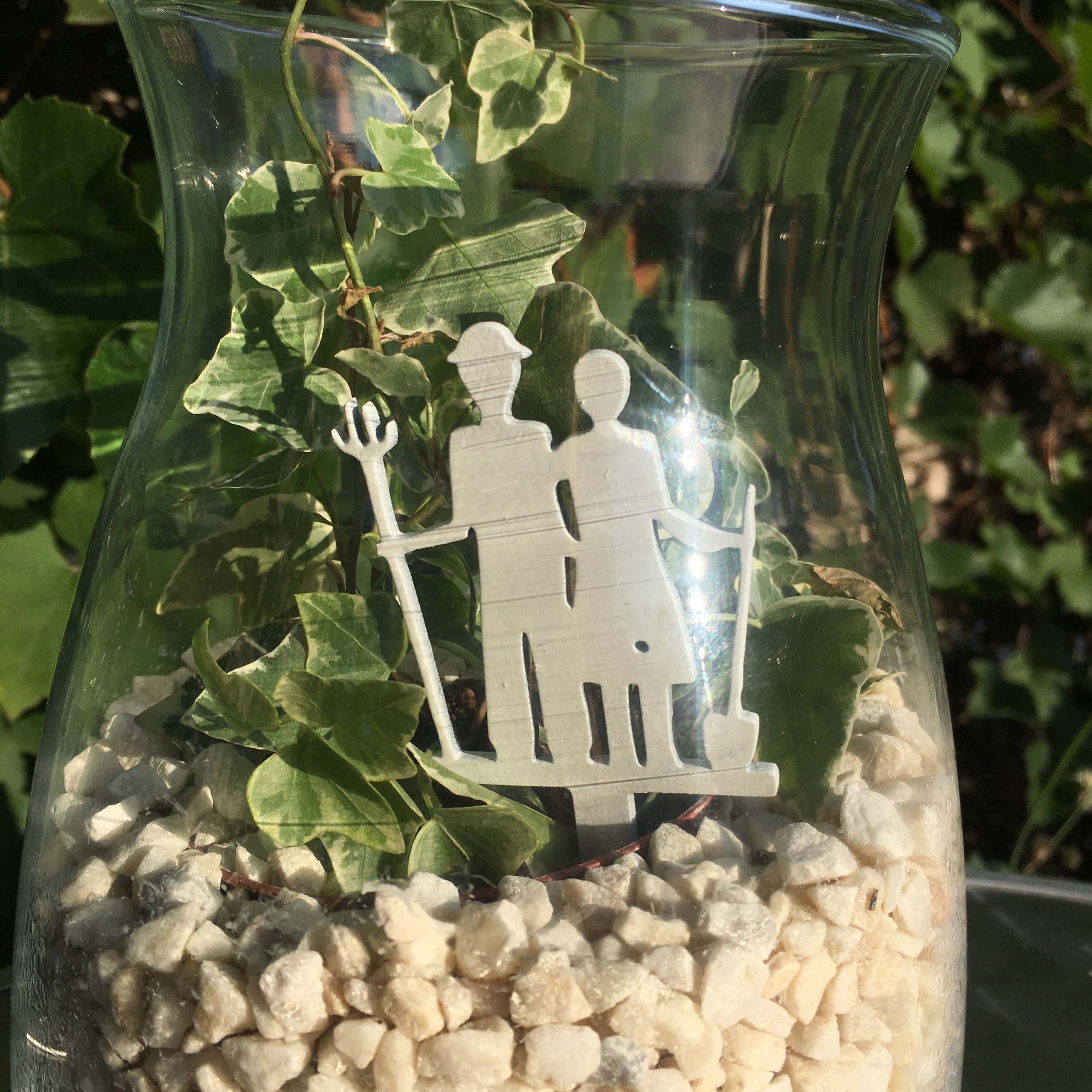 TOPPER ROLNICY LAS W SZKLE KWIATY DEKOR 12CM 10SZT Marka inny