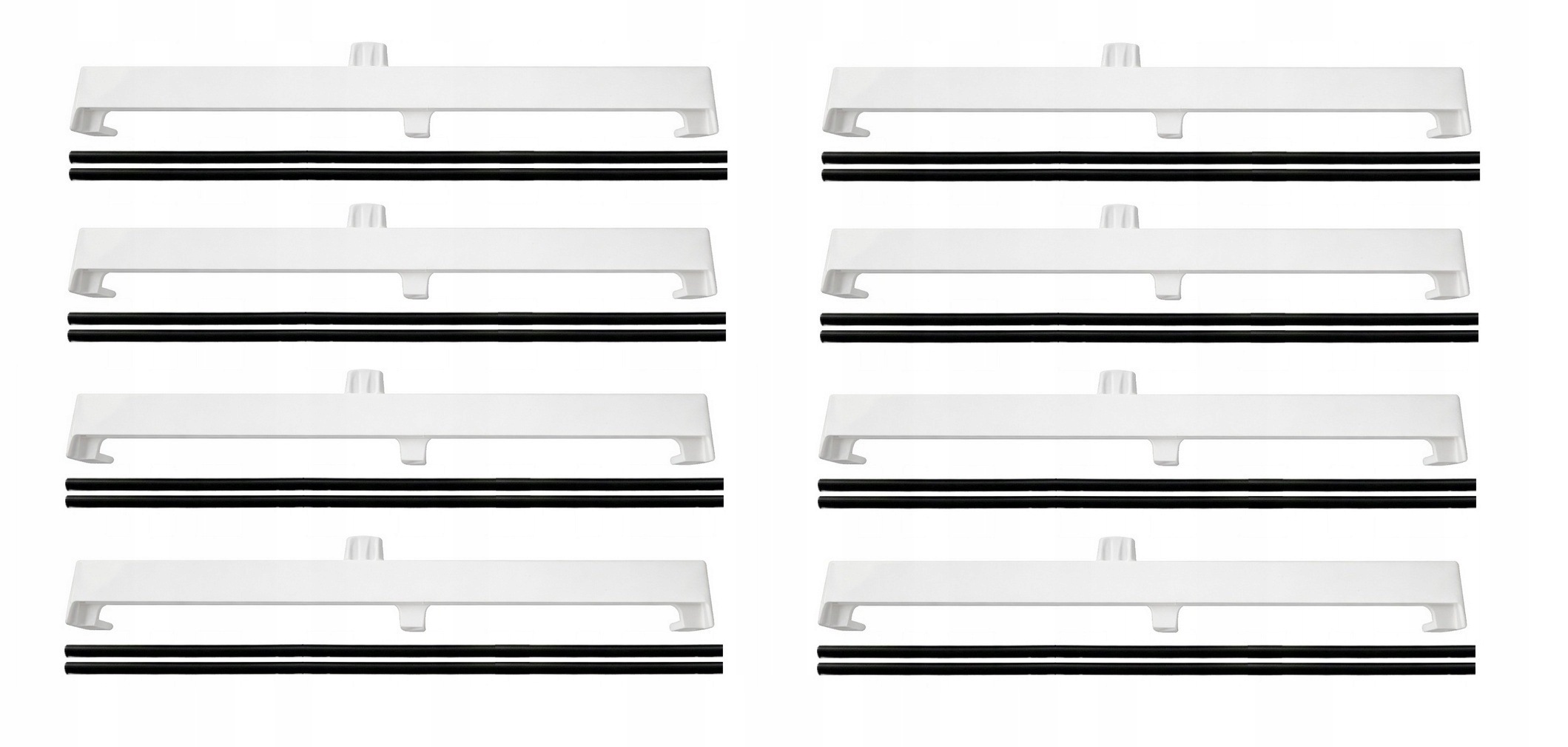 Okenný ventilátor Bez Frézovania neinvazívny bez vŕtania okna biely 8ks