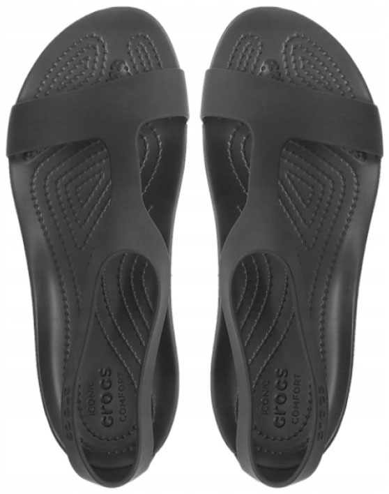 SANDAŁY DAMSKIE CROCS SERENA KLAPKI CZARNE R.38,5 Kod producenta 205469-060