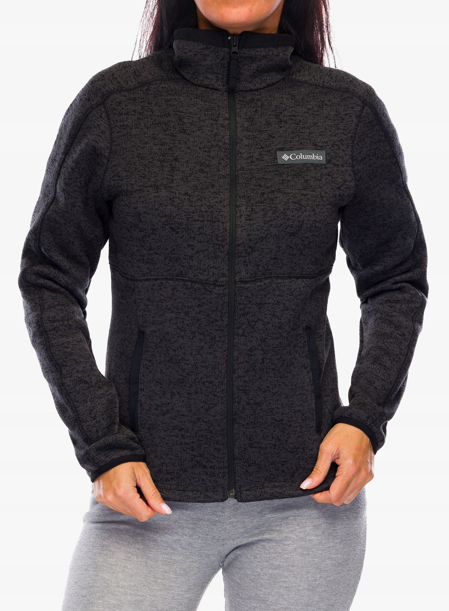 Mikina fleecová Columbia Sweater Weather Full Zip II – černá kůže