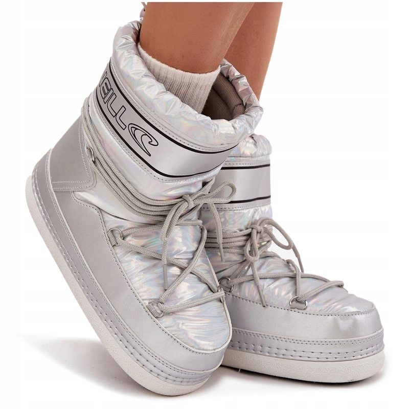 Dámské Sněhule S Vázáním O'neill Lisa Women High 90253012.99S Stříbrné 38