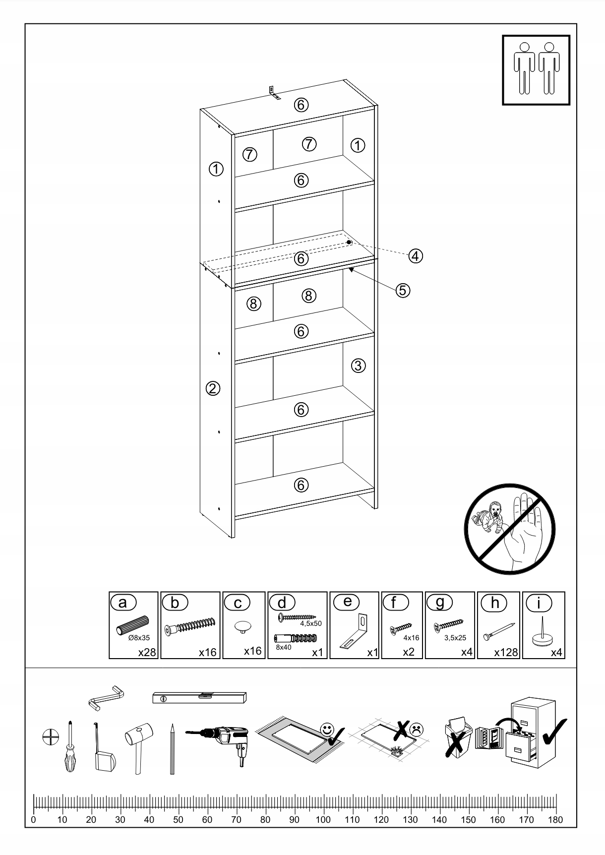 Regał Na Książki Czarny 40 CM Segregatory Zabawki Szafka Słupek Półka Loft Kolor mebla czarny