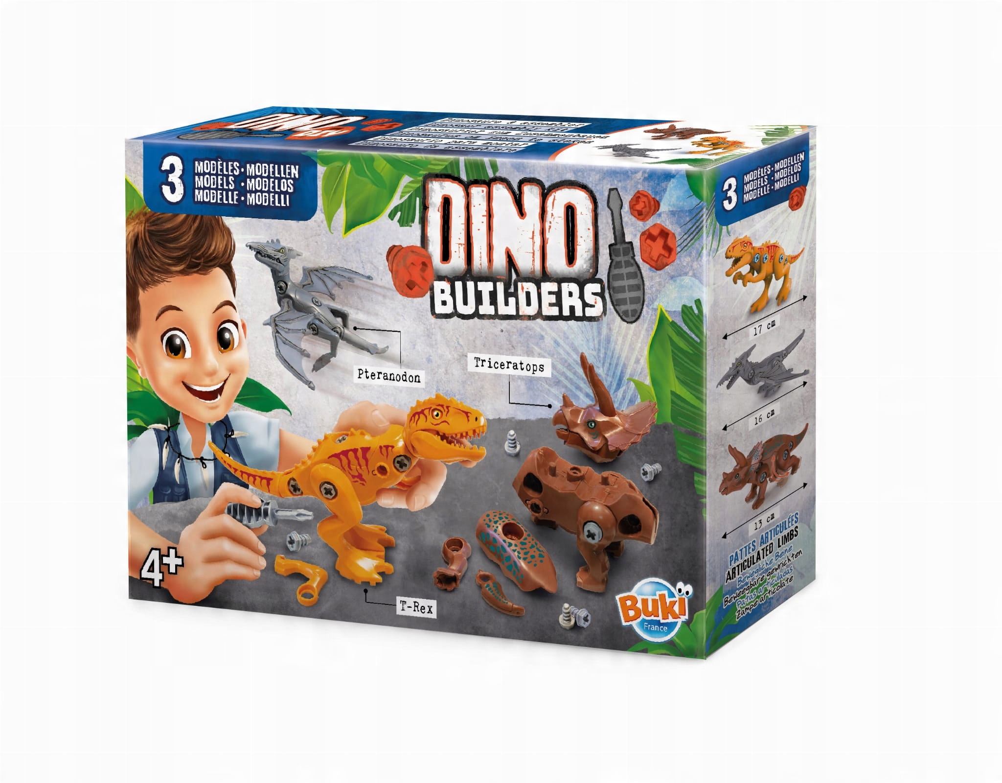 

Buki Dino Builders dinozaury do skręcania
