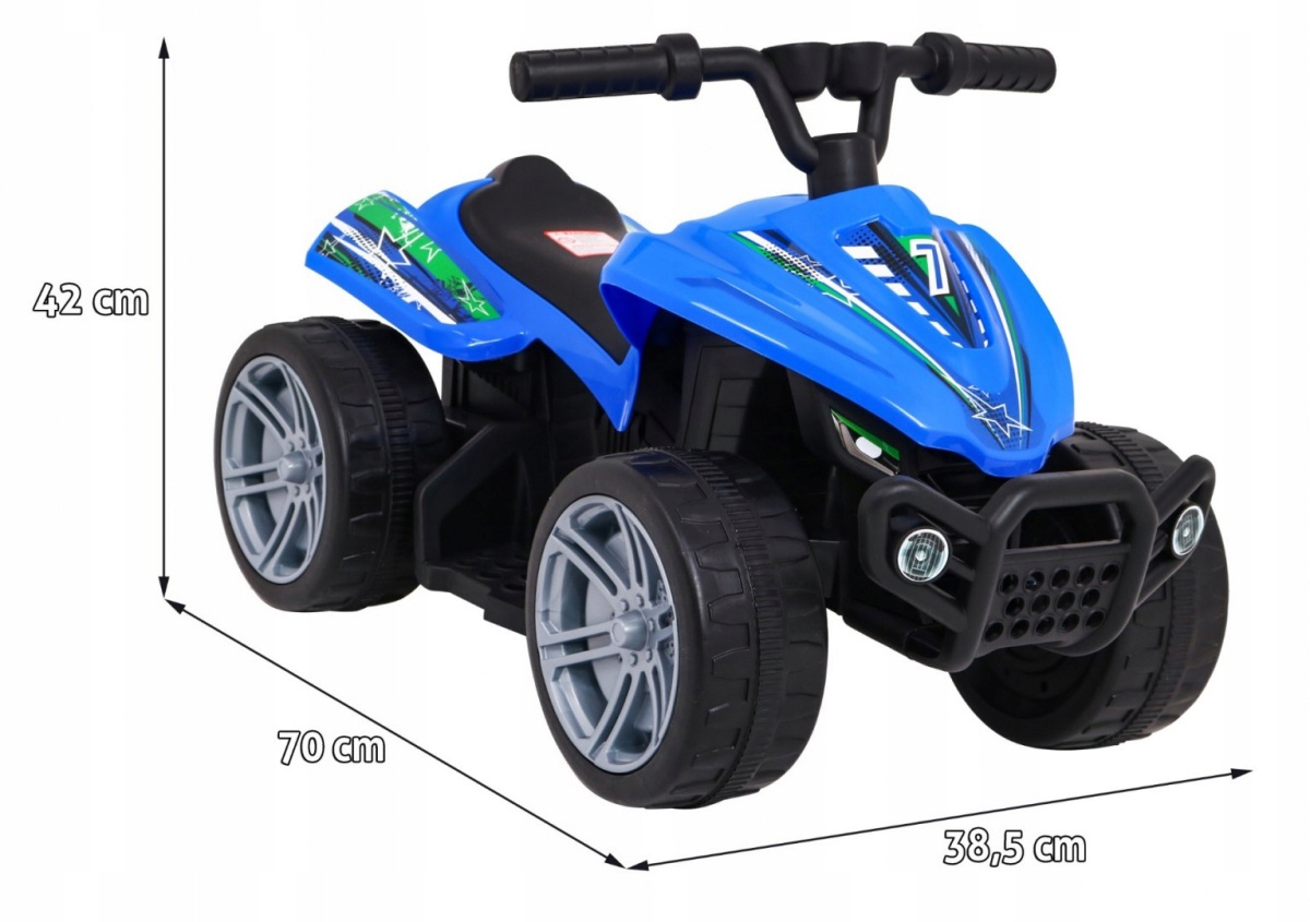 QUAD MOTOR MOTOREK NA AKUMULATOR DLA DZIECI Kolor Niebieski