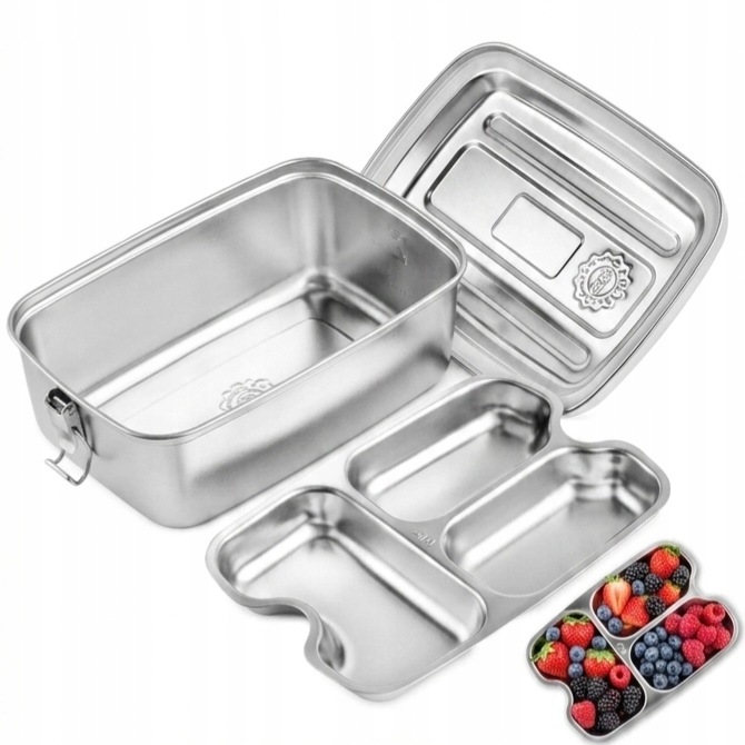 Wugu Lunchbox Stalowy 2000 Ml Pojemnik Na Jedzenie Do Szkoły Pracy