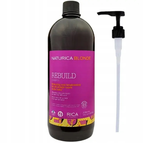 Rica Naturica Blonde Rebuild Szampon do włosów blond 1000ml Pompka!