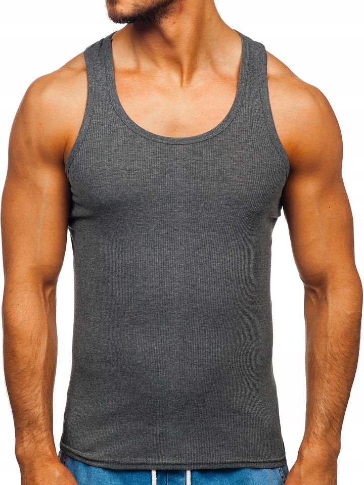 

Koszulka Tank Top Męska Grafitowa NB002 Denley_m