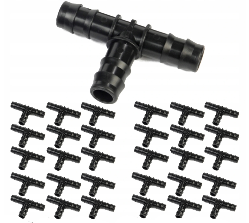 

Trójnik Łącznik Do Linii Wtyk Na Wąż 16mm 100 szt