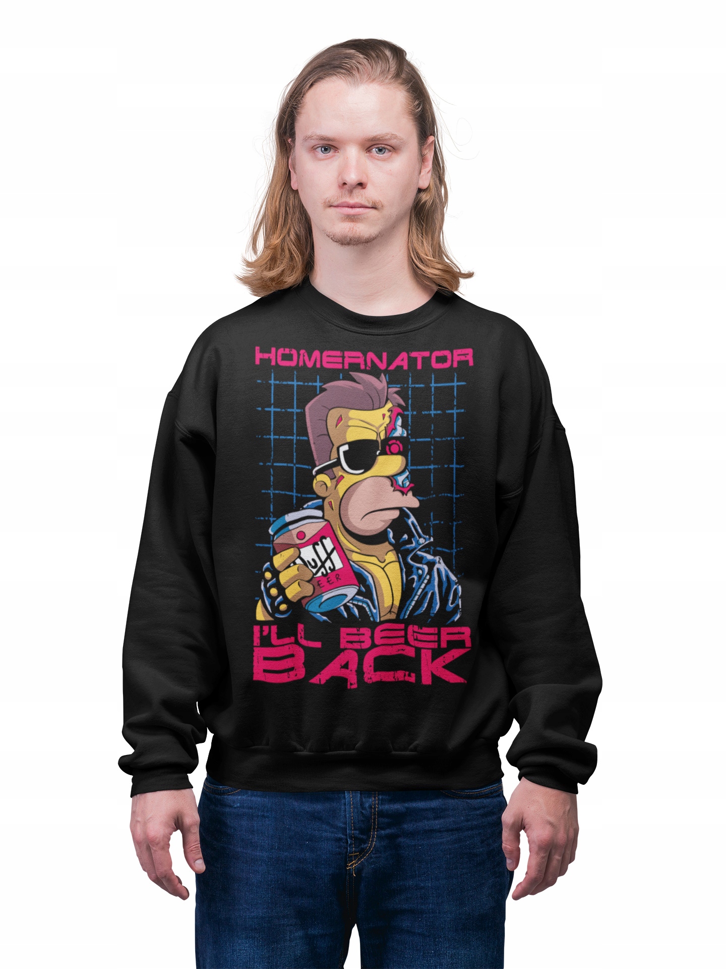 Pánská Mikina Halloween Horor Homernator Terminator