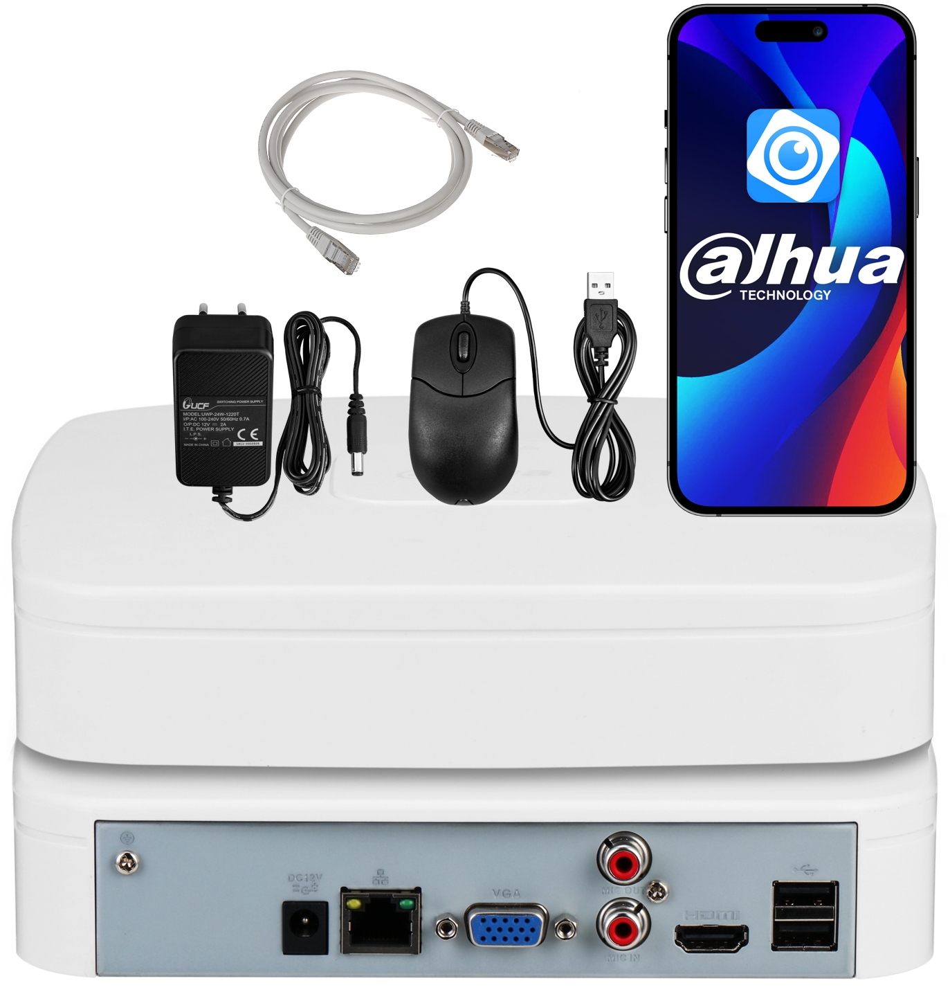 Záznamník Ip NVR2108-4KS3 Pre 8 Kamier Do 12MPX Dahua Aplikácia Dmss