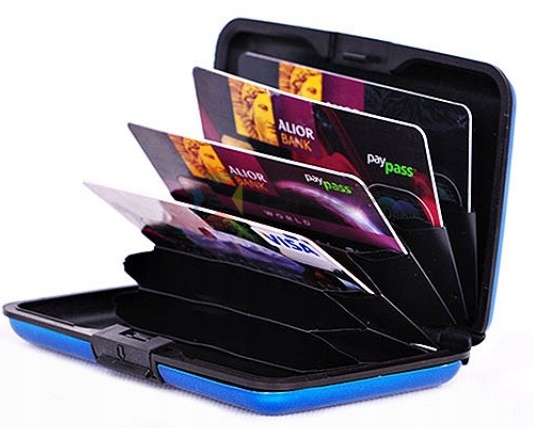 

Etui Aluminiowy Portfel na Karty dokumenty