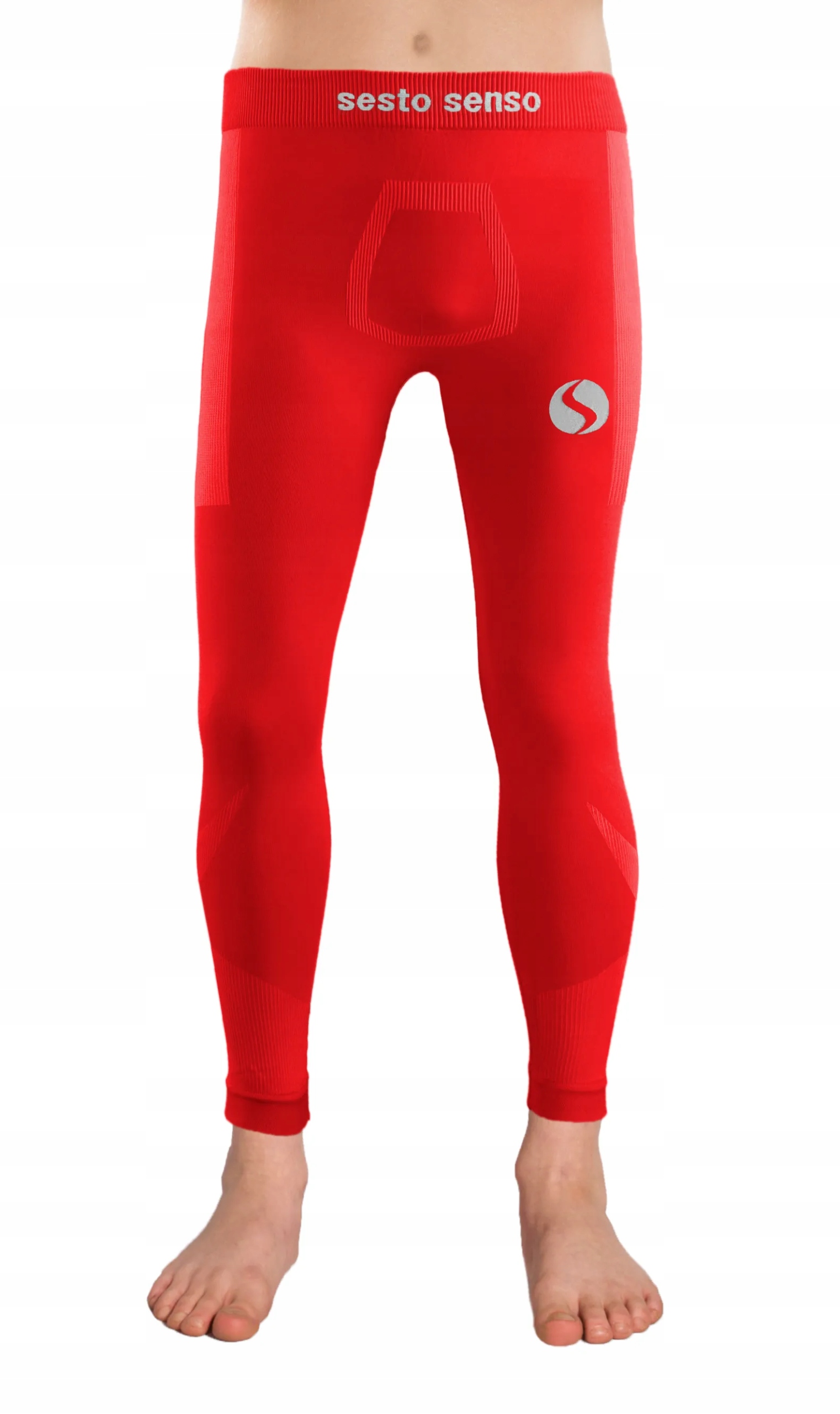 Sesto Senso Spodnie chłopięce Thermo Active dł. czerwone 116-140 (4XS/3XS)