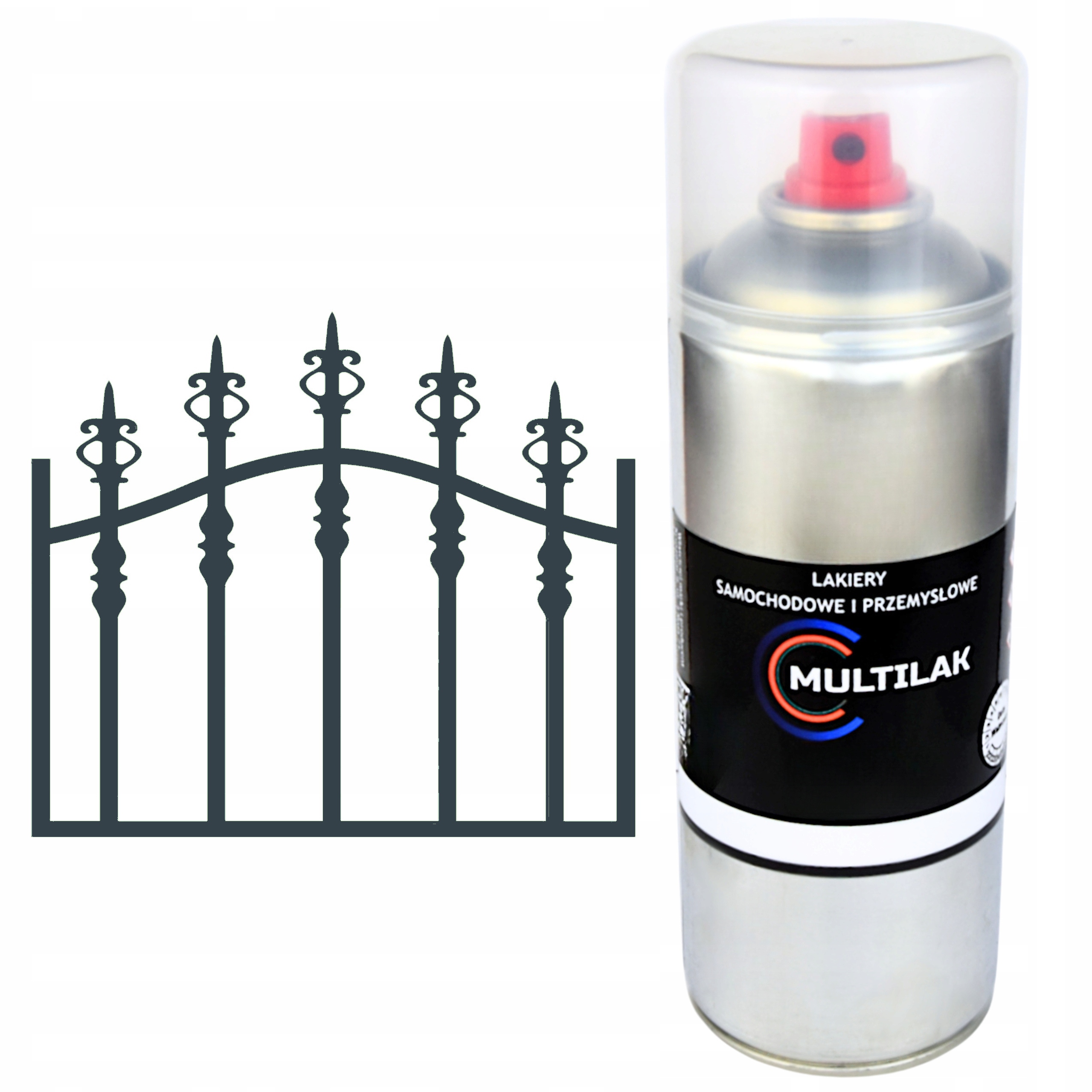 Spray lakier na rdzę do stali metalu blachy profesjonalny Ral 7016 połysk