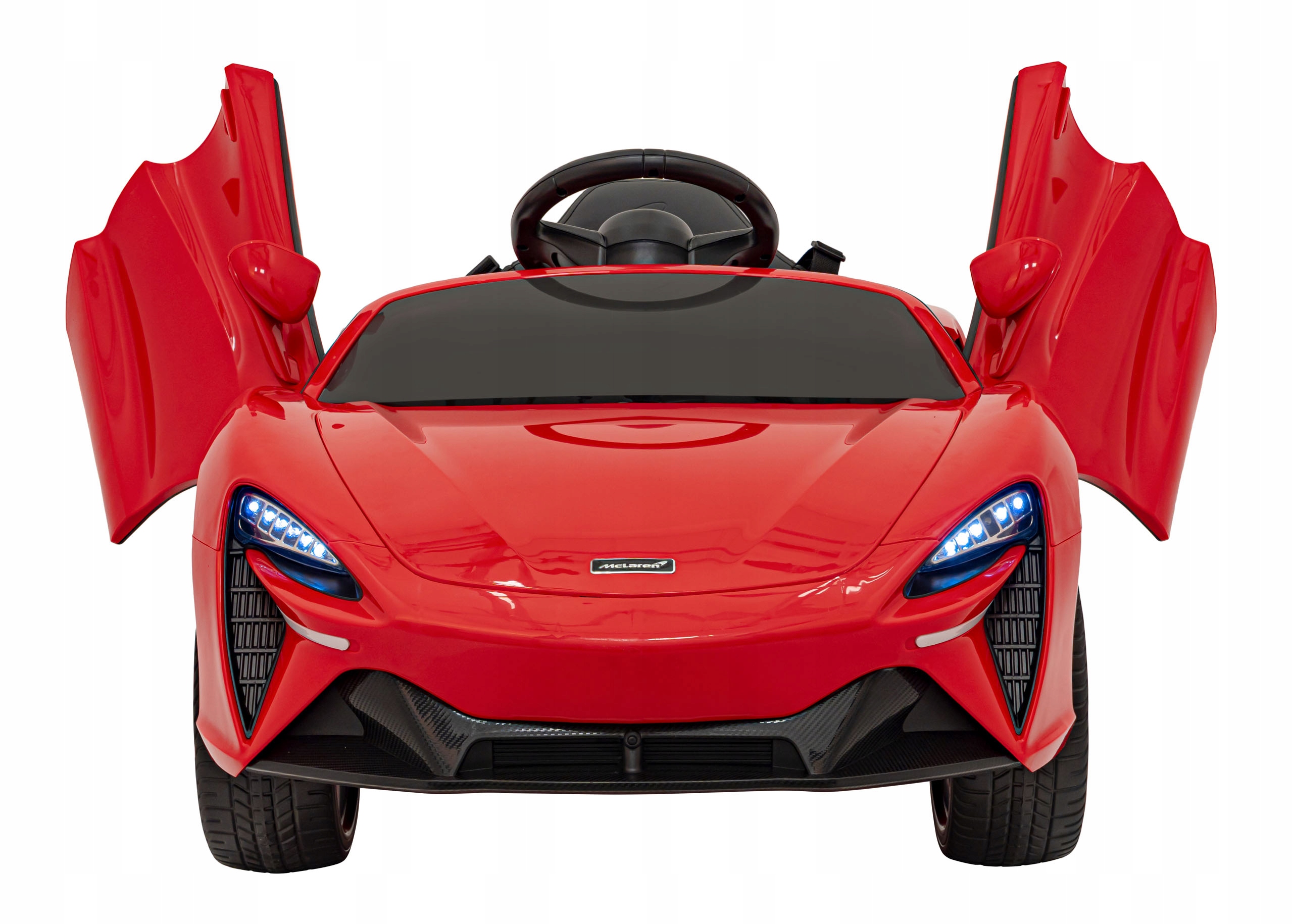Auto na akumulator dla dzieci Czerwony McLaren Artura Napęd 4x4 Pilot