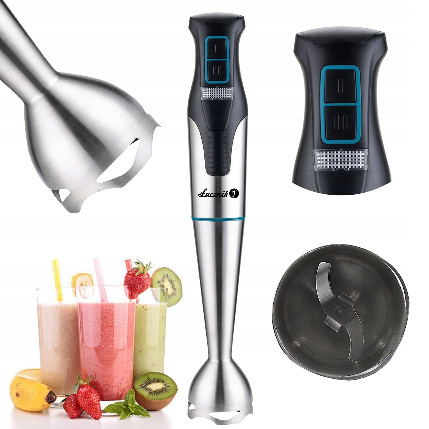 

Mocny Blender 1200 W Inox Rozdrabnia Miksuje