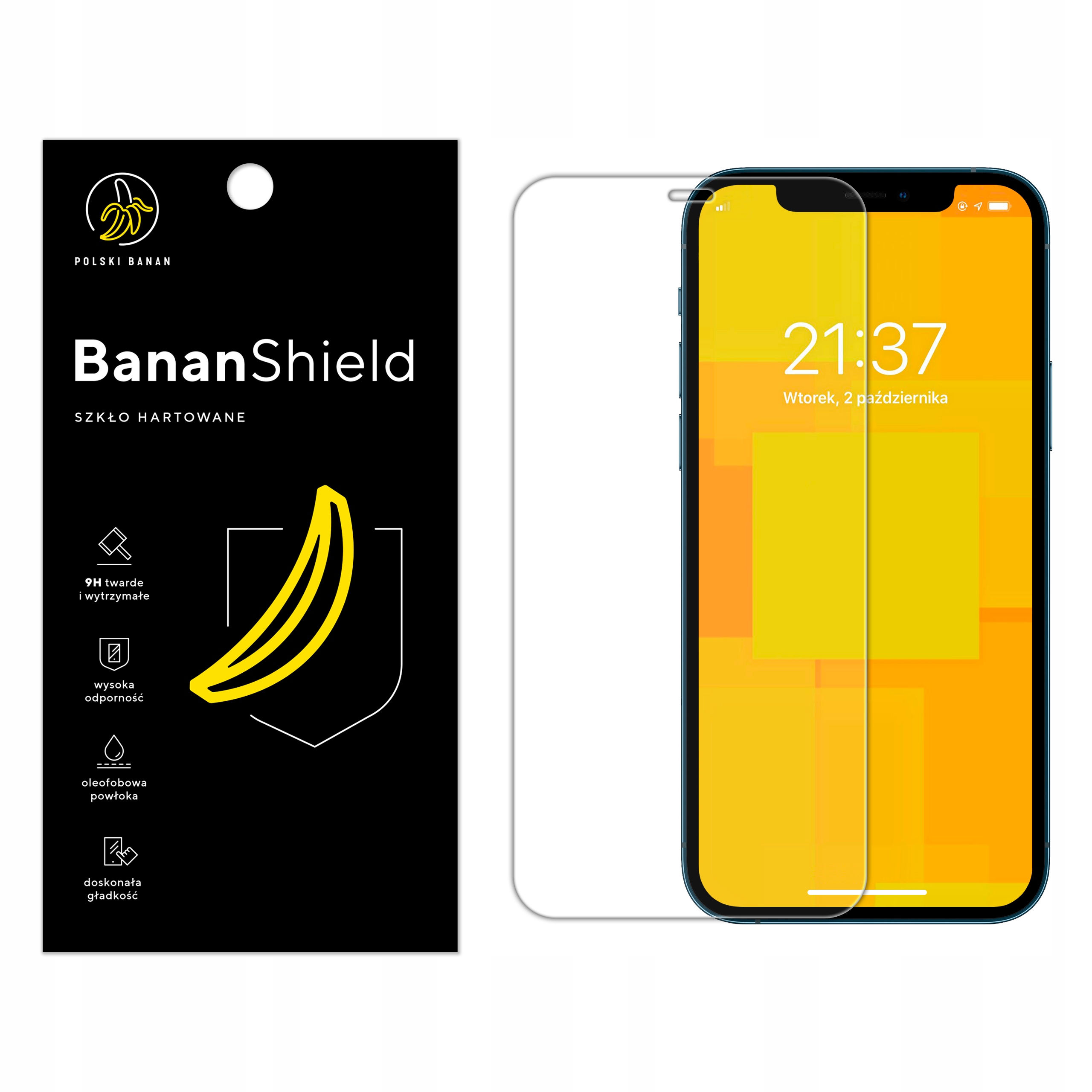 Szkło hartowane 9H BananShield do Apple iPhone 12 / 12 Pro