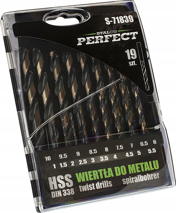 

Stalco Perfect Komplet Wierteł Hss 19EL S-71839